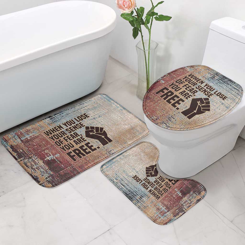 John Lewis Bathroom Set with Freedom Quote Graphic Civil Rights and Legacy Tribute - African Pride