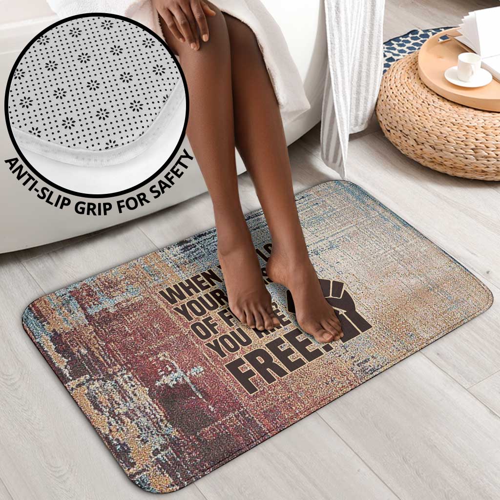 John Lewis Bathroom Set with Freedom Quote Graphic Civil Rights and Legacy Tribute - African Pride