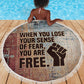 John Lewis Beach Blanket with Freedom Quote Graphic Civil Rights and Legacy Tribute - African Pride