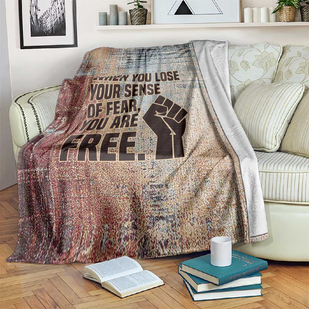 John Lewis Blanket with Freedom Quote Graphic Civil Rights and Legacy Tribute - African Pride