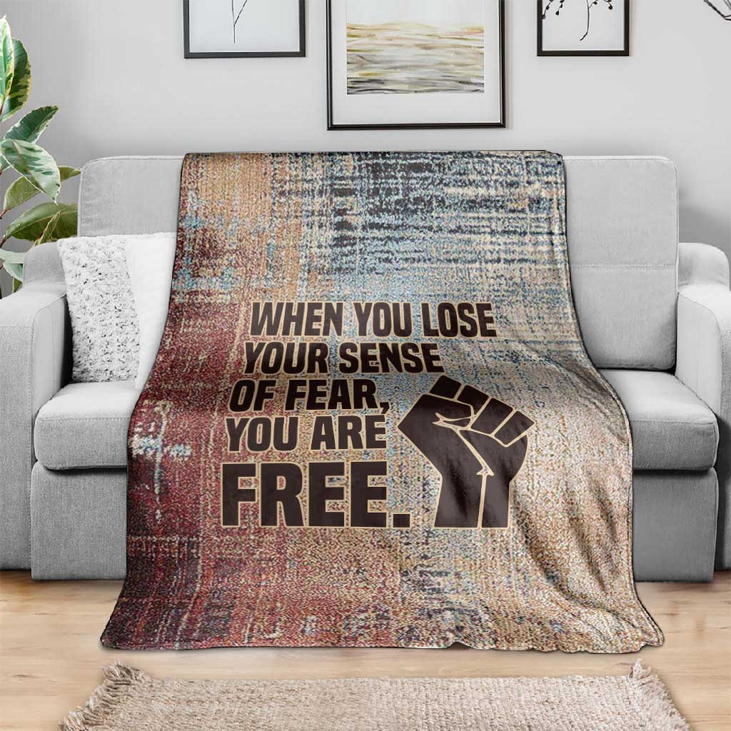 John Lewis Blanket with Freedom Quote Graphic Civil Rights and Legacy Tribute - African Pride