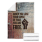 John Lewis Blanket with Freedom Quote Graphic Civil Rights and Legacy Tribute - African Pride