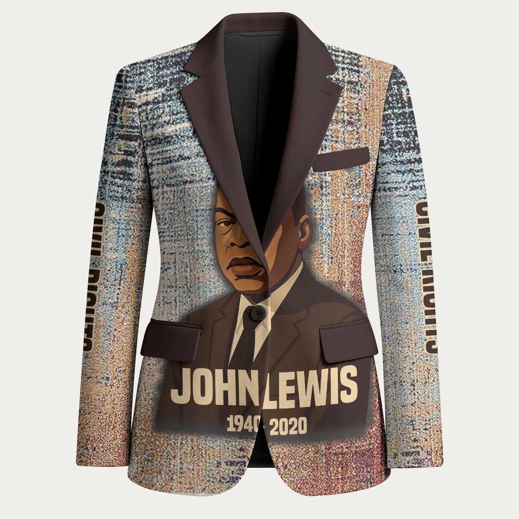 John Lewis Blazer with Freedom Quote Graphic Civil Rights and Legacy Tribute - African Pride