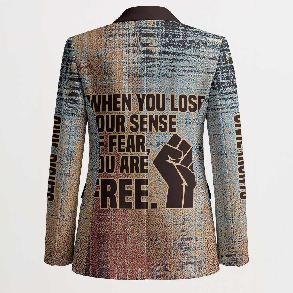 John Lewis Blazer with Freedom Quote Graphic Civil Rights and Legacy Tribute - African Pride