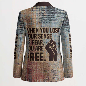 John Lewis Blazer with Freedom Quote Graphic Civil Rights and Legacy Tribute - African Pride