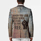 John Lewis Blazer with Freedom Quote Graphic Civil Rights and Legacy Tribute - African Pride