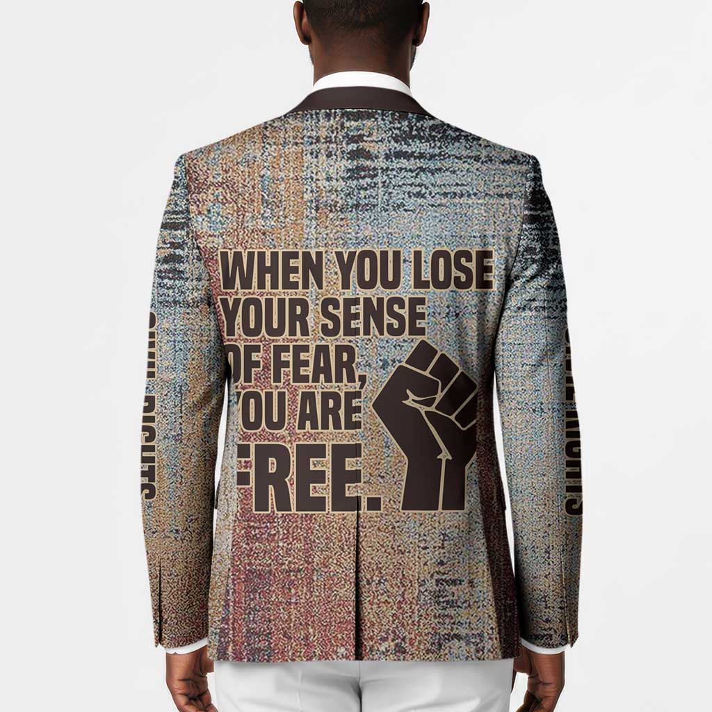 John Lewis Blazer with Freedom Quote Graphic Civil Rights and Legacy Tribute - African Pride