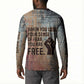 John Lewis Button Sweatshirt with Freedom Quote Graphic Civil Rights and Legacy Tribute