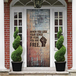 John Lewis Door Cover with Freedom Quote Graphic Civil Rights and Legacy Tribute - African Pride