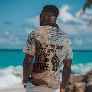 John Lewis Hawaiian Shirt with Freedom Quote Graphic Civil Rights and Legacy Tribute - African Pride