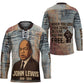 John Lewis Hockey Jersey with Freedom Quote Graphic Civil Rights and Legacy Tribute - African Pride