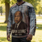 John Lewis Hockey Jersey with Freedom Quote Graphic Civil Rights and Legacy Tribute - African Pride