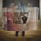John Lewis Hooded Blanket with Freedom Quote Graphic Civil Rights and Legacy Tribute - African Pride