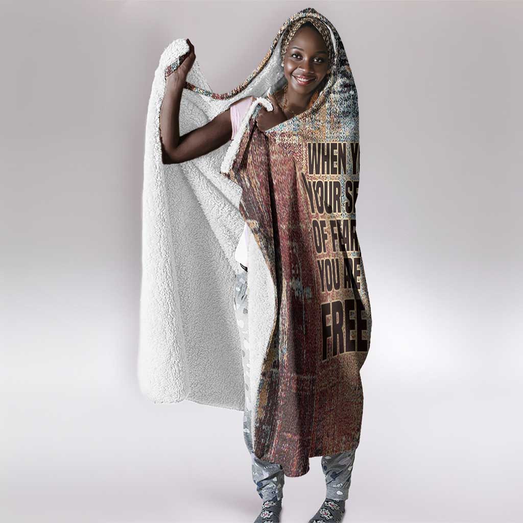 John Lewis Hooded Blanket with Freedom Quote Graphic Civil Rights and Legacy Tribute - African Pride