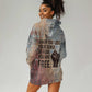John Lewis Hoodie Dress with Freedom Quote Graphic Civil Rights and Legacy Tribute - African Pride