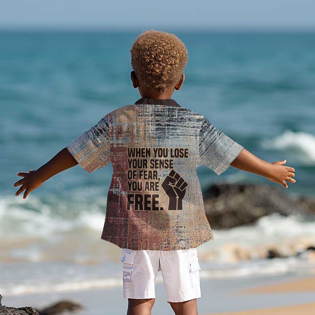 John Lewis Kid Hawaiian Shirt with Freedom Quote Graphic Civil Rights and Legacy Tribute - African Pride
