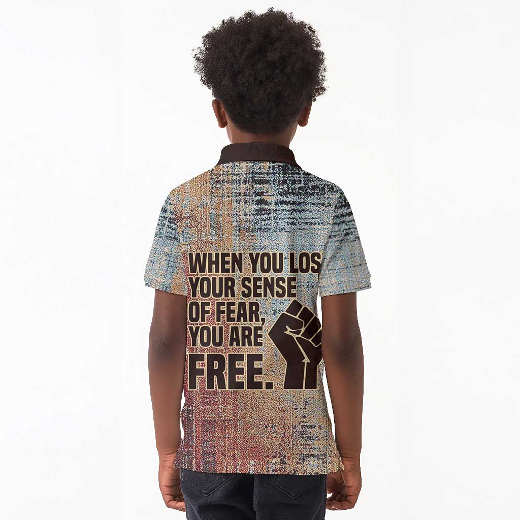 John Lewis Kid Polo Shirt with Freedom Quote Graphic Civil Rights and Legacy Tribute - African Pride