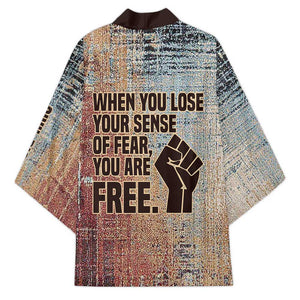John Lewis Kimono with Freedom Quote Graphic Civil Rights and Legacy Tribute - African Pride