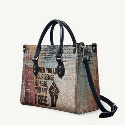 John Lewis Leather Bag with Freedom Quote Graphic Civil Rights and Legacy Tribute - African Pride