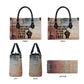 John Lewis Leather Bag with Freedom Quote Graphic Civil Rights and Legacy Tribute - African Pride