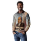 John Lewis Long Sleeve Polo Shirt with Freedom Quote Graphic Civil Rights and Legacy Tribute - African Pride
