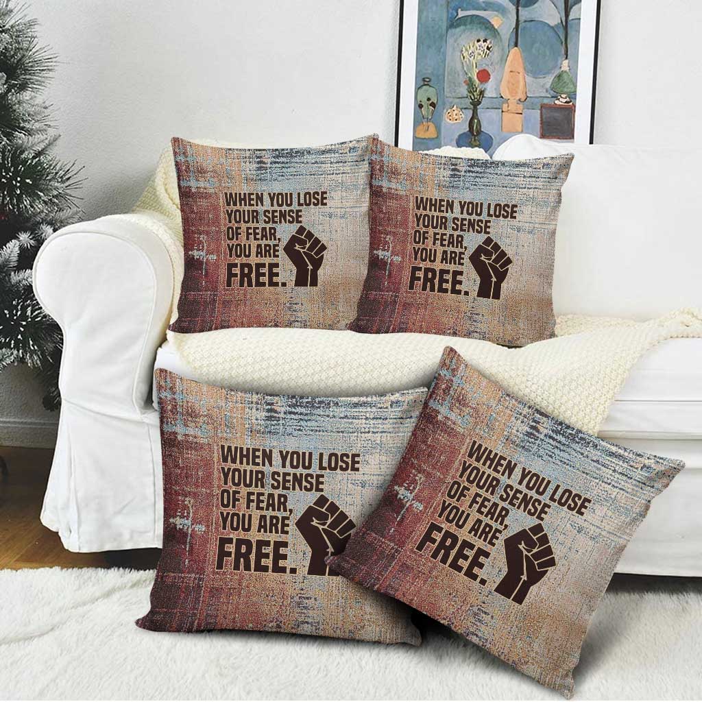 John Lewis Pillow Cover with Freedom Quote Graphic Civil Rights and Legacy Tribute - African Pride