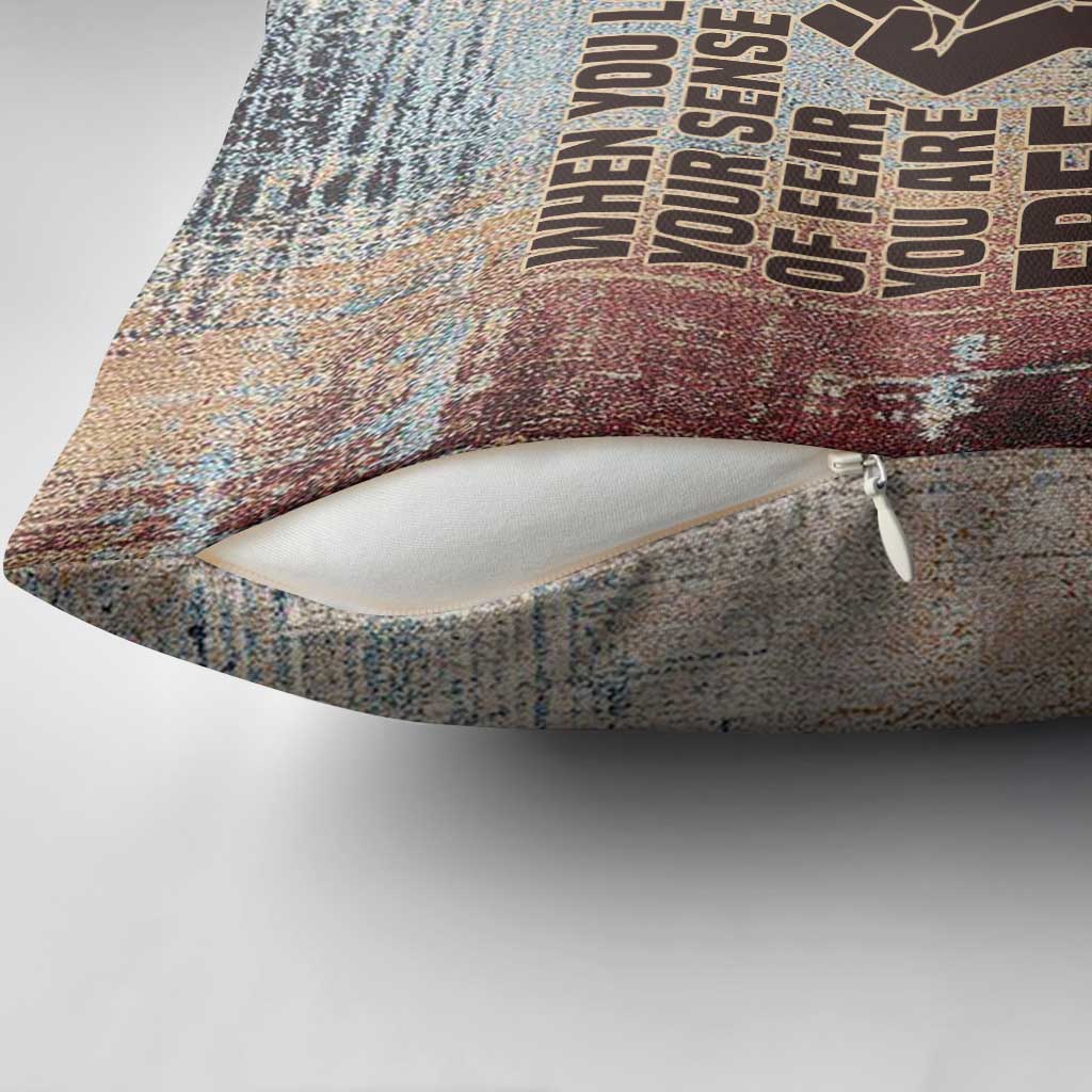 John Lewis Pillow Cover with Freedom Quote Graphic Civil Rights and Legacy Tribute - African Pride