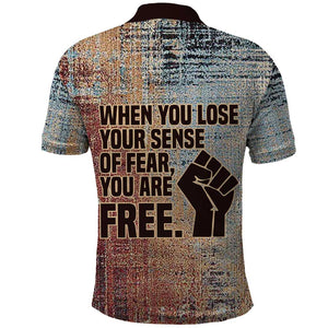 John Lewis Polo Shirt with Freedom Quote Graphic Civil Rights and Legacy Tribute - African Pride