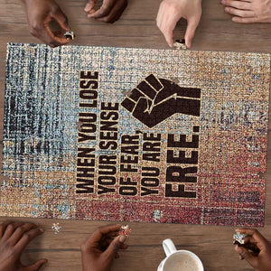 John Lewis Puzzle with Freedom Quote Graphic Civil Rights and Legacy Tribute - African Pride