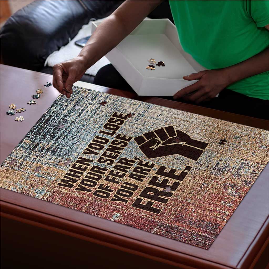 John Lewis Puzzle with Freedom Quote Graphic Civil Rights and Legacy Tribute - African Pride