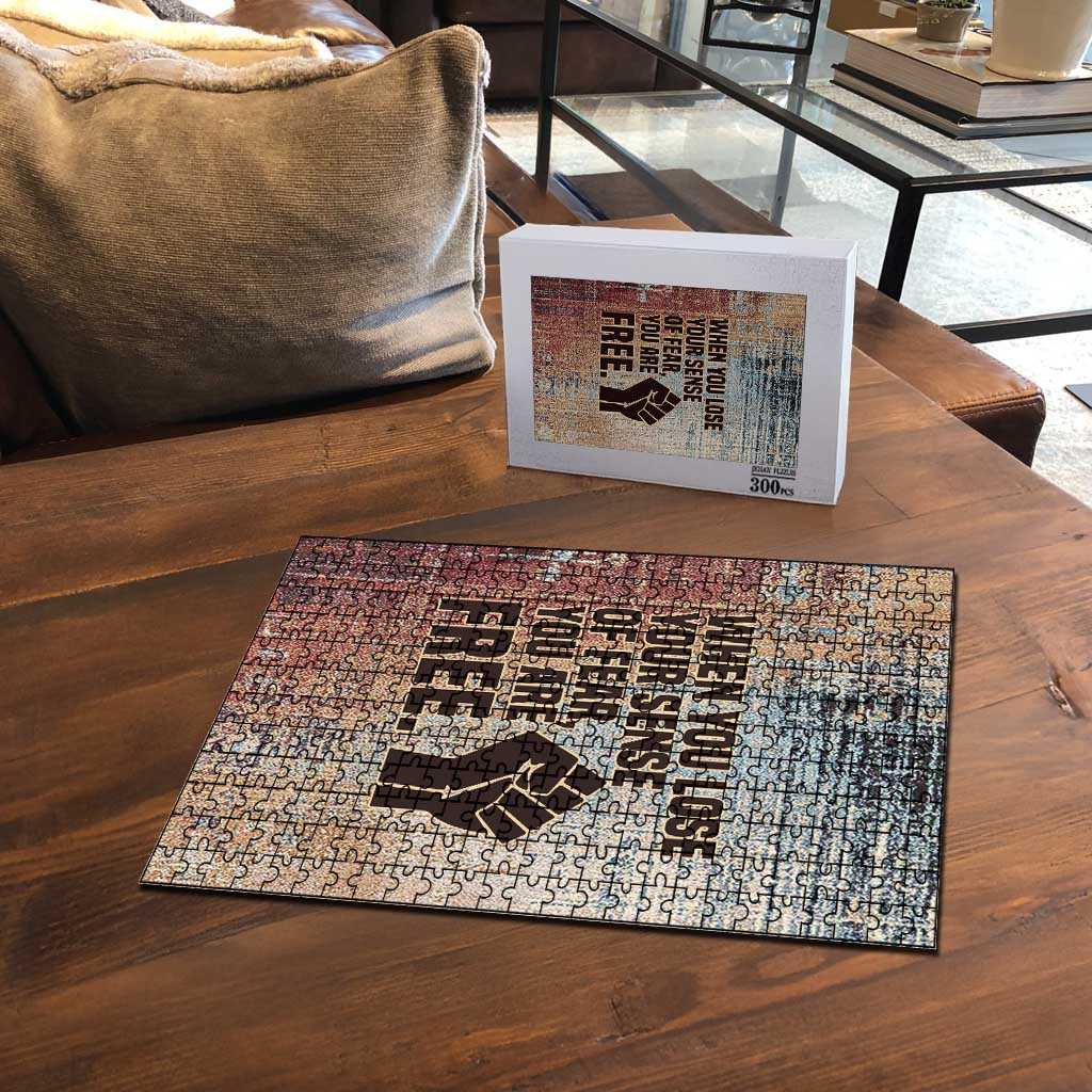 John Lewis Puzzle with Freedom Quote Graphic Civil Rights and Legacy Tribute - African Pride