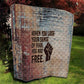 John Lewis Quilt with Freedom Quote Graphic Civil Rights and Legacy Tribute - African Pride