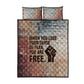 John Lewis Quilt Bed Set with Freedom Quote Graphic Civil Rights and Legacy Tribute - African Pride