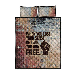 John Lewis Quilt Bed Set with Freedom Quote Graphic Civil Rights and Legacy Tribute - African Pride