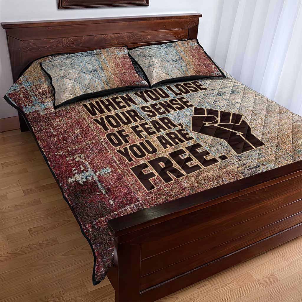 John Lewis Quilt Bed Set with Freedom Quote Graphic Civil Rights and Legacy Tribute - African Pride