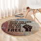 John Lewis Round Carpet with Freedom Quote Graphic Civil Rights and Legacy Tribute - African Pride