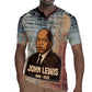 John Lewis Rugby Jersey with Freedom Quote Graphic Civil Rights and Legacy Tribute - African Pride