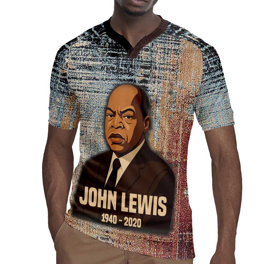 John Lewis Rugby Jersey with Freedom Quote Graphic Civil Rights and Legacy Tribute - African Pride