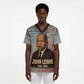 John Lewis Scrub Top with Freedom Quote Graphic Civil Rights and Legacy Tribute - African Pride