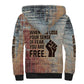 John Lewis Sherpa Hoodie with Freedom Quote Graphic Civil Rights and Legacy Tribute - African Pride