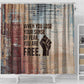 John Lewis Shower Curtain with Freedom Quote Graphic Civil Rights and Legacy Tribute - African Pride
