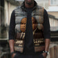 John Lewis Sleeveless Puffer Jacket with Freedom Quote Graphic Civil Rights and Legacy Tribute - African Pride