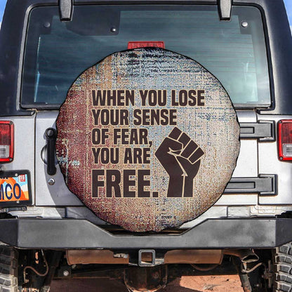 John Lewis Spare Tire Cover with Freedom Quote Graphic Civil Rights and Legacy Tribute - African Pride