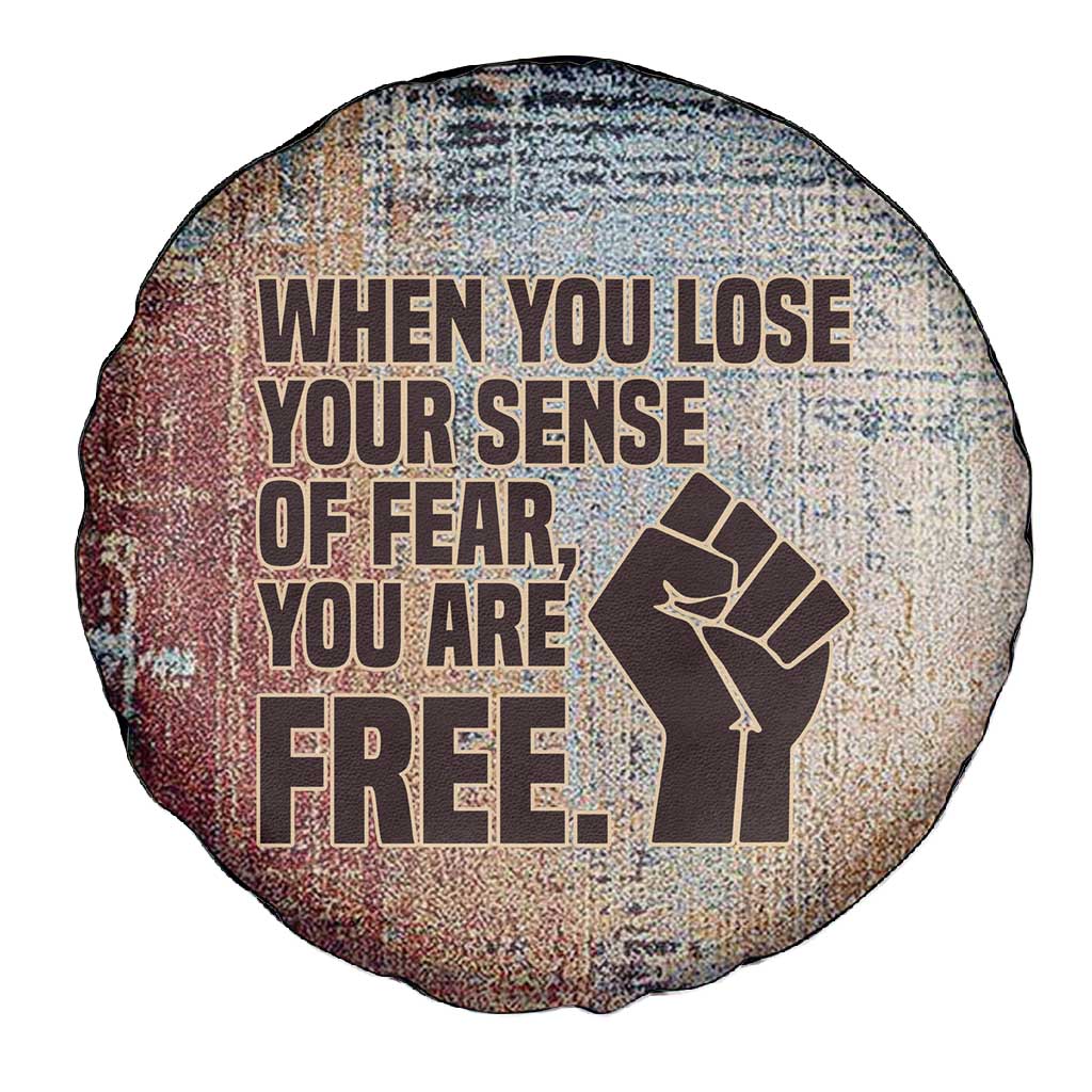 John Lewis Spare Tire Cover with Freedom Quote Graphic Civil Rights and Legacy Tribute - African Pride