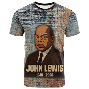 John Lewis T shirt with Freedom Quote Graphic Civil Rights and Legacy Tribute - African Pride