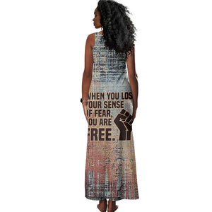 John Lewis Tank Maxi Dress with Freedom Quote Graphic Civil Rights and Legacy Tribute - African Pride