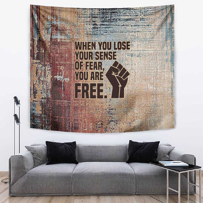 John Lewis Tapestry with Freedom Quote Graphic Civil Rights and Legacy Tribute - African Pride
