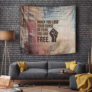 John Lewis Tapestry with Freedom Quote Graphic Civil Rights and Legacy Tribute - African Pride