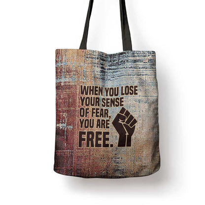 John Lewis Tote Bag with Freedom Quote Graphic Civil Rights and Legacy Tribute - African Pride