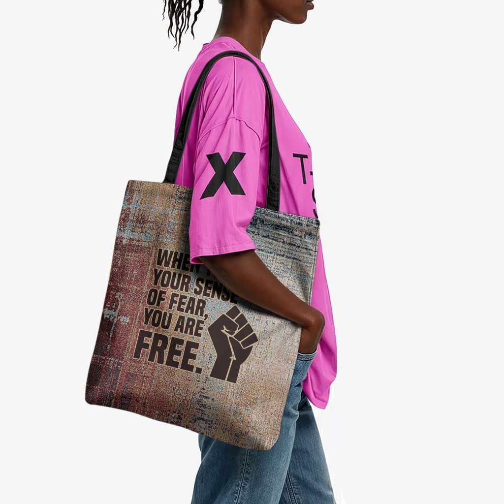 John Lewis Tote Bag with Freedom Quote Graphic Civil Rights and Legacy Tribute - African Pride